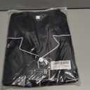 Men's Silky Satin Pajama Sets Mens Sleepwear Big and Tall Pajamas for Men Loungewear Summer Pjs Lounge Set M-5XL (Black, XXL)