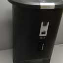 simplehuman 50 Liter / 13 Gallon Semi-Round Kitchen Step Trash Can with Secure Slide Lock, Black Plastic