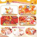 Containlol Thanksgiving Health Bulletin Board Set Fall into Healthy Habits Classroom Decorations Maple Leaves Healthy Theme Cutouts for Autumn Harvest Preschool Door Wall Decor Supplies