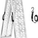Aluminum Motorcycle Ramp with Handle 750 Lbs Capacity, 7.5ft Folding Ramp with Load Straps for Pickup Trucks, Dirt Bikes, Motorcycles | 89" L x 12" W | 1 Pc