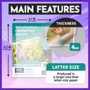 Self Adhesive Laminating Clear Sheets, 4mil, Pack of 50, Letter Size (8.5 x 11 Inches) No Heat, No Machine, Laminate Sheets Self Sealing, Contact Plastic Paper by HASHI