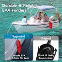 AWEMUFA Boat Fenders Easy to Install Bumper for Docking Ideal Fender for Pontoon, Bass, Jet Ski and Fishing Boats, size: 17" x 8"