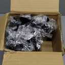 Double Curtain Rod, 1 Inch Black Extra Long Dual Curtain Rods for Windows 72 to 144 Inch, Decorative Adjustable Heavy Duty Telescopic Spliced Window Treatment Rods for Bedroom Living Room