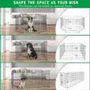 Pet Playpen Dog Pen Foldable Dog Exercise Fence 8 Panels 30 Inch Kennels Pet Playpen Options Ideal for Pet Medium Animals Outdoor Indoor