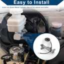 Brake Master Cylinder Reservoir No.4720135640 for Toyota Hilux 2Wd Pickup 1988-1992 Hydraulic Master Cylinder Aluminum Alloy,Plastic 1 Pc