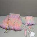 Princess Dress Up for Girls, Unicorn Light up Princess Cape Princess Dress Costume Crown Gift for Girls 3 4 5 6