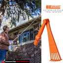 Mini Rake Head  Gutter Rake Tool for Removing Leaves & Debris from Roofs, Gutters & Hard-to-Reach Areas  Fits Standard Acme Thread & Recommended EZ Smart Pole (Not Included)