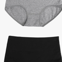 Ladies Underwear Panties High Waist Briefs Full Coverage Underwear Set Elastic Waistband Breathable Material S