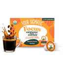 Four Sigmatic Mushroom Coffee K-Cups | Organic Dark Roast Coffee with Lions Mane Mushroom Powder & Yacon | Focus & Immune Support | Vegan & Keto | Sustainable Pods | 10 Count