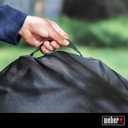 Weber Premium 22Inch Charcoal Grill Cover, Black UVResistant, Breathable & WaterResistant Polyester, Secure Strap Fit, Fits 22" Weber Kettle Grills, Fade-Resistent
