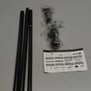 Curtain Rods for windows 32-48 inch, 5/8 inch Decorative Curtain Rod Set, Matte Black Splicing Heavy Duty Metal Curtain Rod with Brackets