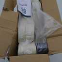 Zober Velvet Hangers 50 Pack - Ivory for Coats, Pants & Dress Clothes - Non Slip w/ 360 Degree Swivel, Holds up to 10 lbs - Strong Felt Hangers for Clothing