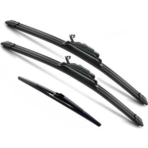 3Pcs Lexus RX350, Lexus RX450h Windshield Wiper Blades 2010 2011 2012 2013 2014 2015, Original Equipment Automotive Replacement Windshield Wiper Blades for My Car- 26"/22"/16" (Set of 3) U/J HOOK