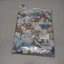 J&DHUASHA Christmas Hawaiian Shirt for Men Short Sleeve Button Down Santa Vacation Dress Shirts (Blue, XXXL)