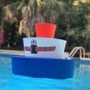 BULZiBUCKET Game by Water Sports - Beach, Tailgate, Camping, Yard, and Pool Games- Indoor/Outdoor Kids Toys - Pool Accessories Perfect for Family Game Night (Red/White/Blue), Medium