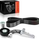 A-Premium Engine Serpentine Belt Drive Kit Compatible with Toyota & Scion Cars - Corolla 2014-2020, Corolla iM 2017-2018, C-HR CHR 2018-2020/2022, iM 2016-1.8L 2.0L