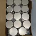 Patelai 64 Pieces Lip Balm Tin Containers Screw Top Round Tin Cans Aluminum Jar with Screw Lid, Empty Bottle Travel Cosmetic Sample Container for DIY(1 oz,Champagne)