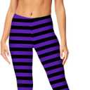 Deerose Halloween Women Costume Leggings Thanksgiving High Waist Tight Pants (Orange, S)