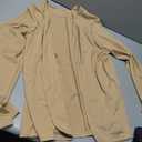 2025 Fashion Womens Full Zipper Sweatshirt Jackets Lightweight Casual Long Sleeve Shirt Jacket Coats Khaki, Medium