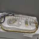 Yunnix Pendant Lights Kitchen Island, Pendant Light Fixtures, Modern Gold Globe Glass Pendant Lighting, Brass Mid Century Chandelier One Light for Bathroom Bedroom Dining Room(Bulb Not Included) (1pack)