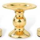 Unity Candle Holder - Gold Unity Candle Holders for Weddings, Metal Candle Stand Candlestick Holder Set of 3 for Pillar Candles Taper Candles, Decorative Candle Holder for Wedding Ceremony Dinner