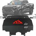 Upgraded Engine Front Skid Plate Compatible with 2024-2025 Toyota Tacoma 2WD & 4WD (Gas Only), Heavy Duty Under Guard with Oil Drain Access, Direct Bolt-On No Drilling, Litchi Pattern Coating