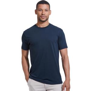 True Classic Mens T-Shirts - Short Sleeve Crew Neck Plain Novelty T Shirt for Men (X-Large, Navy)