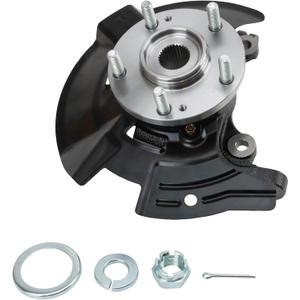 TRQ Front Steering Knuckle & Wheel Bearing Hub LH Left Driver Side Compatible with 2011-2013 Hyundai Sonata L4 2.0L 698-463