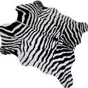 MustMat Faux Zebra Print Area Rug 4.5x5.2 Feet Cute Soft Black and White Animal Print Carpet for Jungle/Safari Theme Child's Room