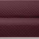 Reversible Sofa Covers Couch Cover Furniture Protector for Dogs Elastic Straps Water Resistant(Sofa,Burgundy/Camel)