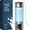 Upgrade 3-in-1 Hydrogen Water Bottle Generator with Display - Industry TOP - 24-Hour Hydrogen Lock | 0 Chlorine & 0 Ozone | 100% Leak-Proof Seal, for Sports and Fitness,with Hydrogen Straw