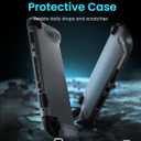 WEOTOO TPU Protective Case for Nintendo Switch 2 (2025), Ergonomic Anti-Slip Grip Cover, Shock-Absorbing Shell with Precise Cutouts, Full-Body Soft Case for Console and JoyCon - Clear Black