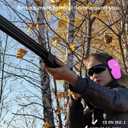 PROHEAR 016 Shooting Ear Protection Earmuffs 2 Pack, NRR 26dB for Gun Range, Hunting -Black and Pink