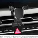 Car Phone Holder for Hyundai Tucson 2025 2026 Santa Cruz 2025 2026 Auto Accessories Navigation Bracket Interior Decoration Screen Dash Board Mobile Cell Phone Mount case