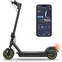 Electric Scooter, 500W Motor, 10" Solid Tires, 28 Miles Range, Dual Suspensions, 22 Mph Max Speed, Foldable Commuter E Scooter for Adults, Dual Brake, APP Control