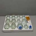 Cupping Therapy Sets,14 Cups Thick Chinese Acupoint Glass Cupping Therapy Set for Professionals,for Massage Back and Relieve Fatigue