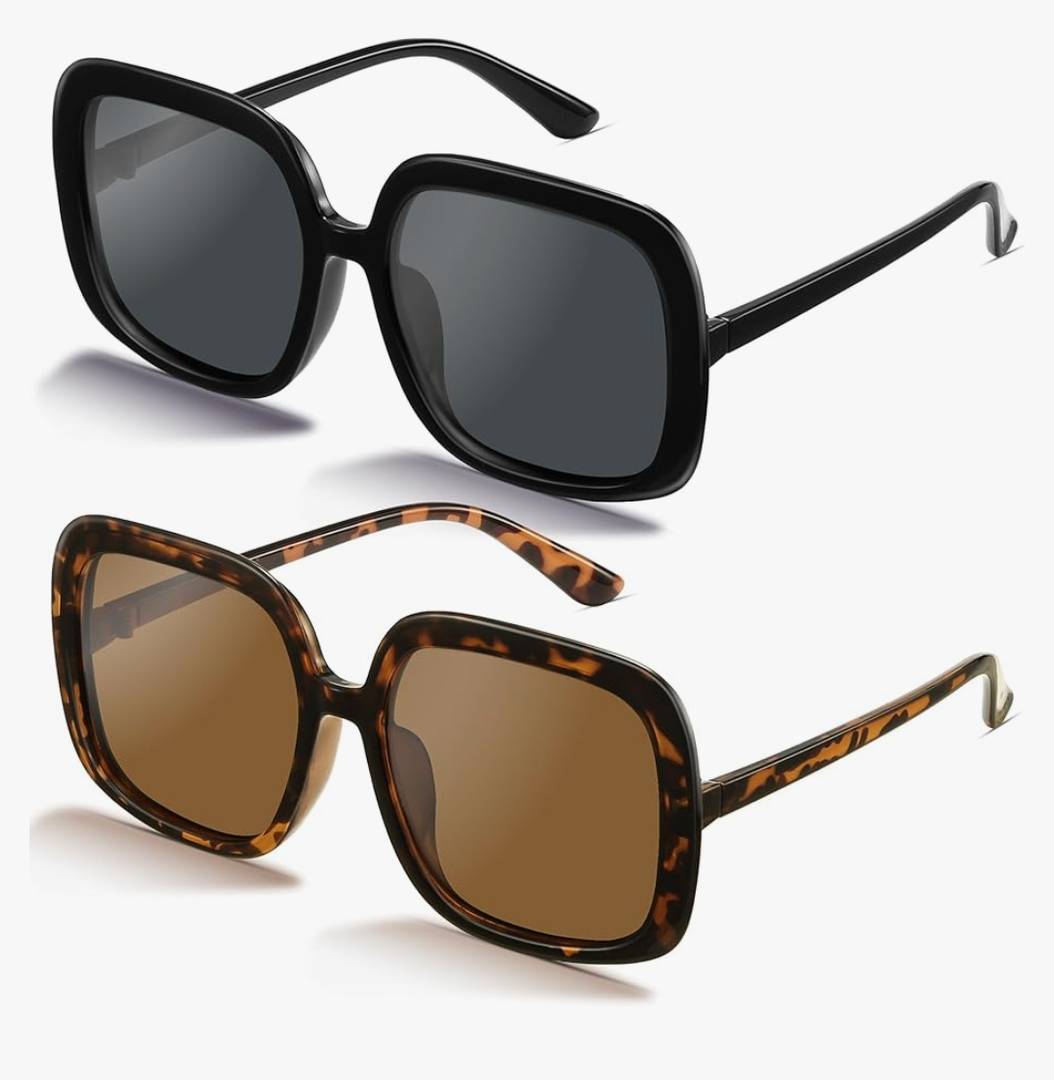 miyya Oversized Polarized Sunglasses Women, Trendy Retro Sun Glasses for Women 2025, Oversized Shades