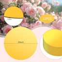 10" Acrylic Round Mirrors Centerpieces for Tables 12 PCS Round Mirror Trays Candle Plate Set Centerpiece Table Decorations for Wedding,Baby Shower, Christmas,Wall Decor,1mm Thick(Gold)