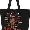 Tote Bag Sorority Gifts Woman Travel Foldable Reusable Canvas Storage Bag Shopping