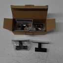 VAEHOLD Wall Towel Hooks, Heavy Duty Sticky Holder Waterproof Towel Hooks for Hanging Coat, Clothes, Closet Hook Wall Mount for Kitchen (Black, 4 Pack)