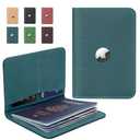 ALLIVE Genuine Leather Passport Holder with Airtag, Travel Must Haves Airport Essentials, Passport Cover Case Travel Gifts