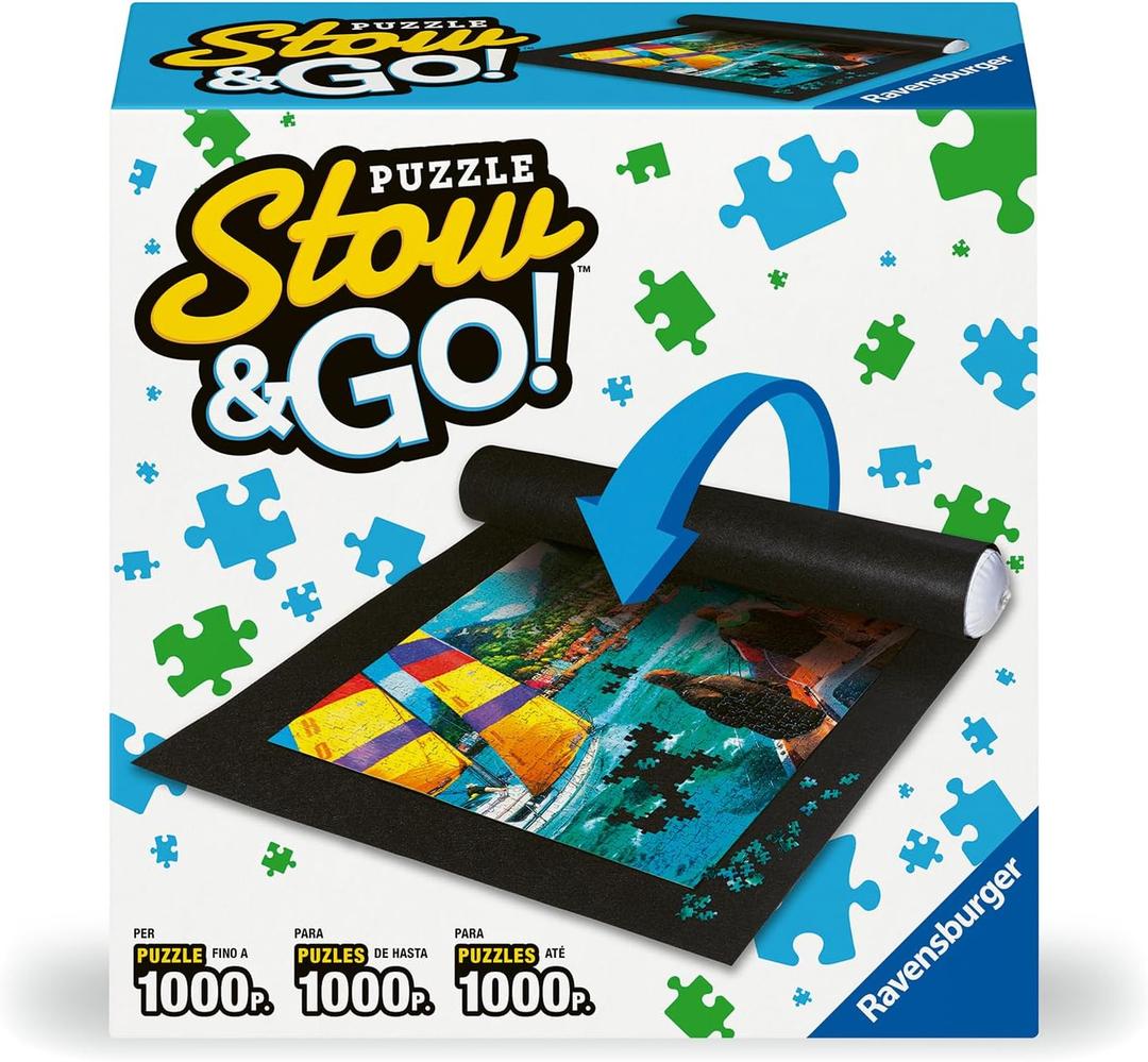 Ravrnsburger stow & go puzzle mat, black, 1000pc puzzles