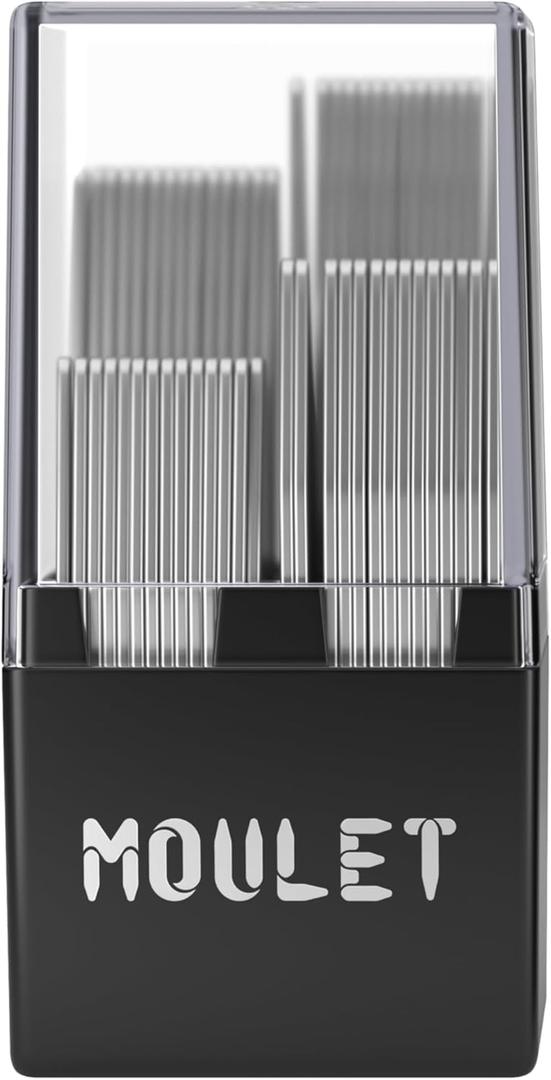 Collar Stays - 56-Piece Set in 4 Sizes with Precision Case  Gift for Sharp-Dressed Men