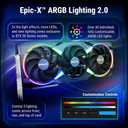 PNY NVIDIA GeForce RTX 5080 Epic-X ARGB OC Triple Fan, Graphics Card (16GB GDDR7, 256-bit, Boost Speed: 2775 MHz, PCIe 5.0, HDMI/DP 2.1, 2.99-Slot, NVIDIA Blackwell Architecture, DLSS 4)