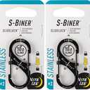 Slidelock Steel S-Biner #2 Black Nite Ize Lsb2-01-R3