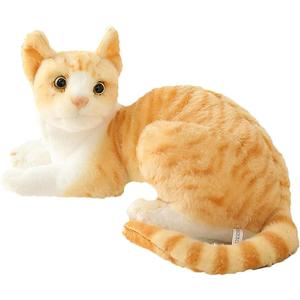 GUDVES Orange Tabby Cat Stuffed Animal Baby Stuffed Animal Cat Plush Toy Shorthair Cat 12 Inch (Orange B)