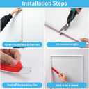 Art3d 30Ft Flexible Peel and Stick Crown Molding Trim, Self-Adhesive Panel Moulding Dcor Lines for Wall Door Cabinet Frame, Mirror Window Borders & Home DIY, White