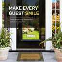 IQ Accessories Fall-Themed (Welcome) Natural Coir Front Door Mat 17.7 x 29.5 in, Outdoor Rug with Non-Slip Rubber Backing, Fade-Resistant Indoor Outdoor Rugs, Flat Woven Outdoor Patio Rug