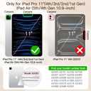 JETech Magnetic Case ONLY for iPad Pro 11 Inch (2022/2021/2020/2018 Model), and iPad Air 5/4 (10.9-inch 2022/2020), Support Pencil 2nd Gen Charging, Magnetic Attachment (Black)