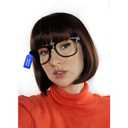 ALLAURA Compatible with Velma Wig  Brown Bob Wig with Glasses for Women  Cosplay, Flapper Wig with Bangs, Cartoon Detective Look, Halloween Costume, Dora Style, Retro Nerdy Outfit Accessory